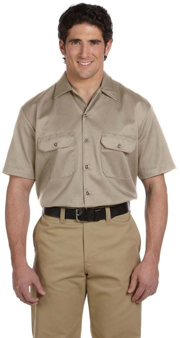 Dickies Men's 5.25-ounce./yd² Short-Sleeve Industrial Work Shirt